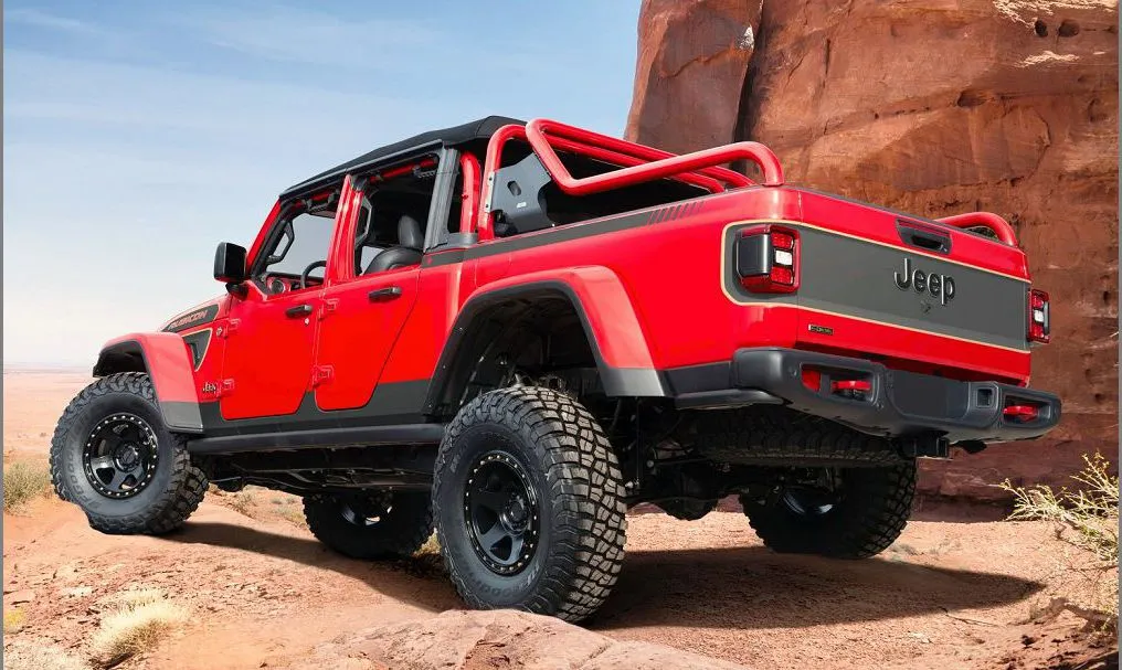 2023 Jeep Gladiator Cover Size Rack Colors