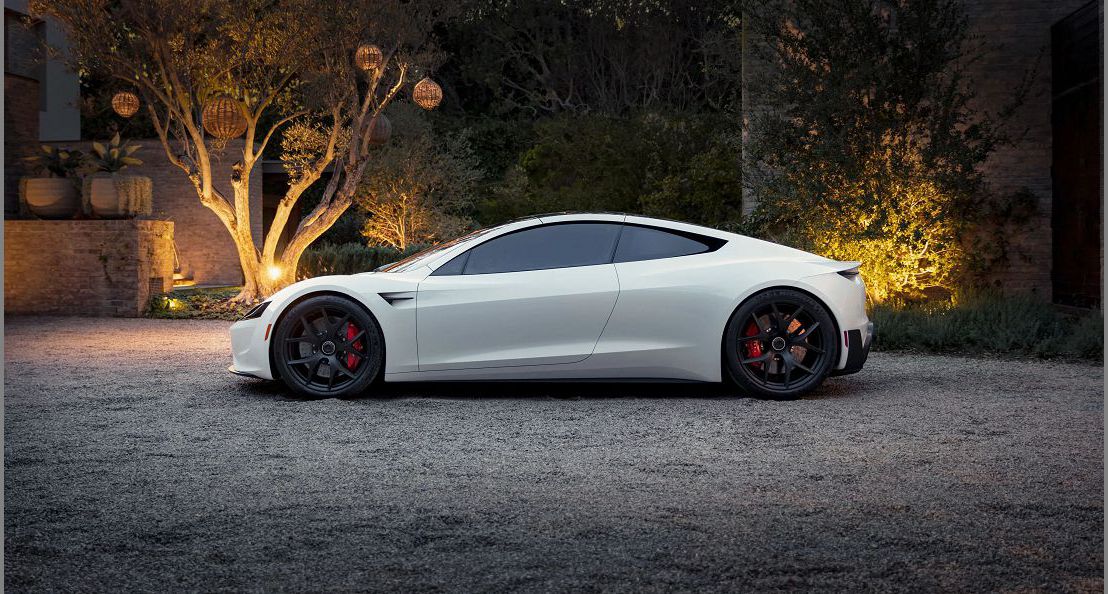2023 Tesla Roadster Classic White Engine